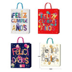 BOLSA REGALO FELIZ CUMPLEAÑOS  18*23*8CM (PQTX12)