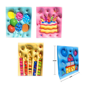 BOLSA REGALO FIESTA 18*23*10CM (PQTX12)