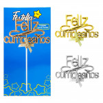 ADORNO FELIZ CUMPLEAÑOS PARA PASTEL (PQTX12)