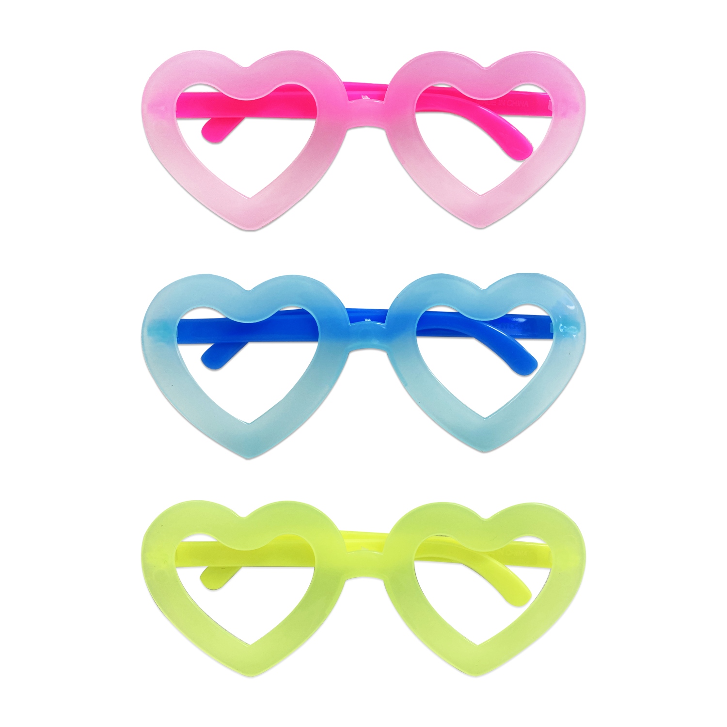 GAFAS NEON PARA FIESTA CORAZON (PQTX12)