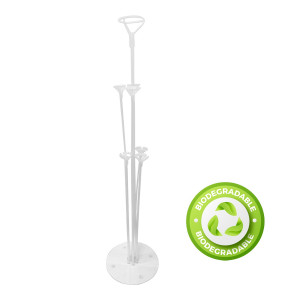 BASE DE GLOBO TRANSPARENTE X7 BIODEGRADABLE
