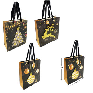 BOLSA DE REGALO NAVIDEÑA (PQTX12)