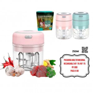 PICADORA MULTIFUNCIONAL RECARGABLE WT-76/WT-75