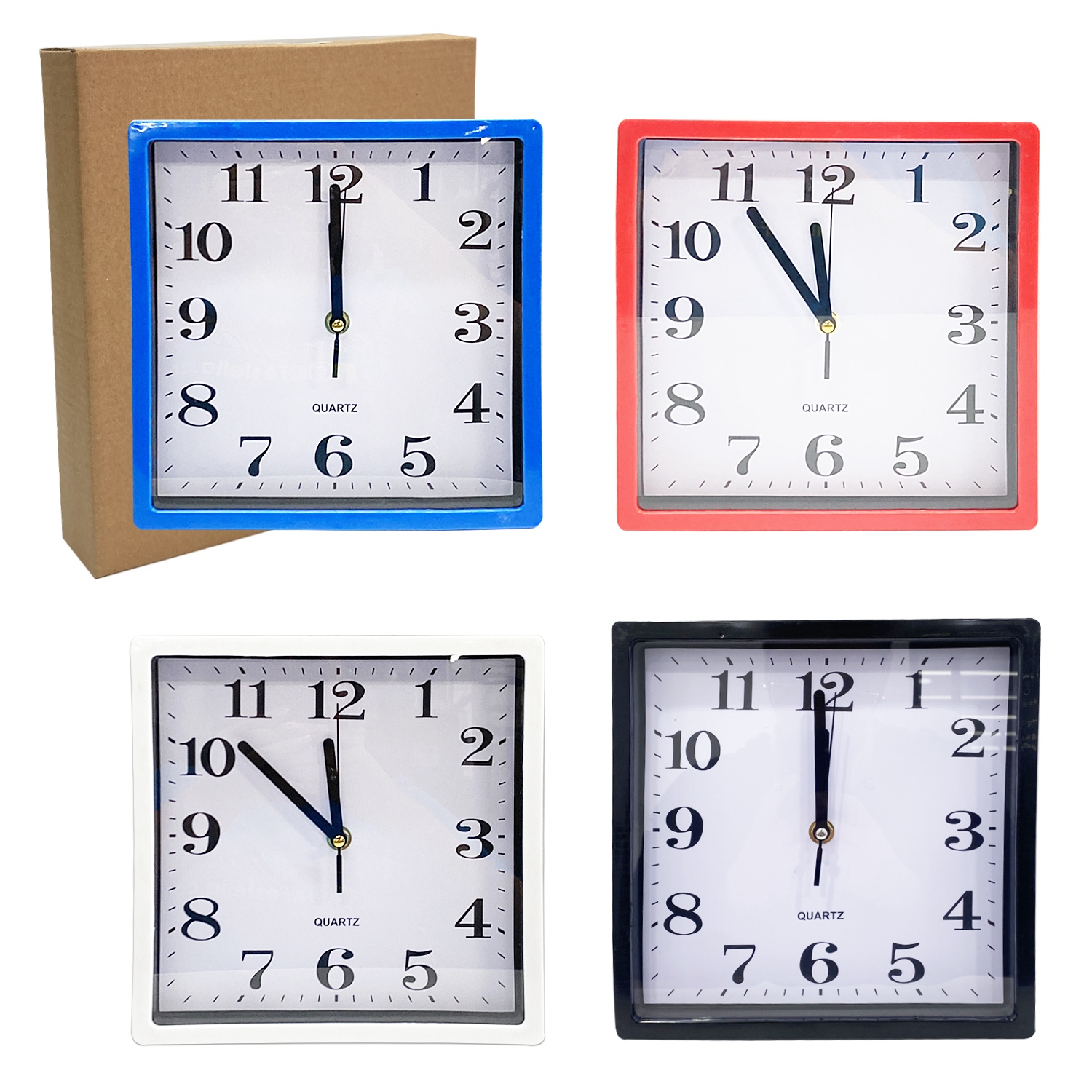 RELOJ DESPERTADOR CUADRADO 21.6CM