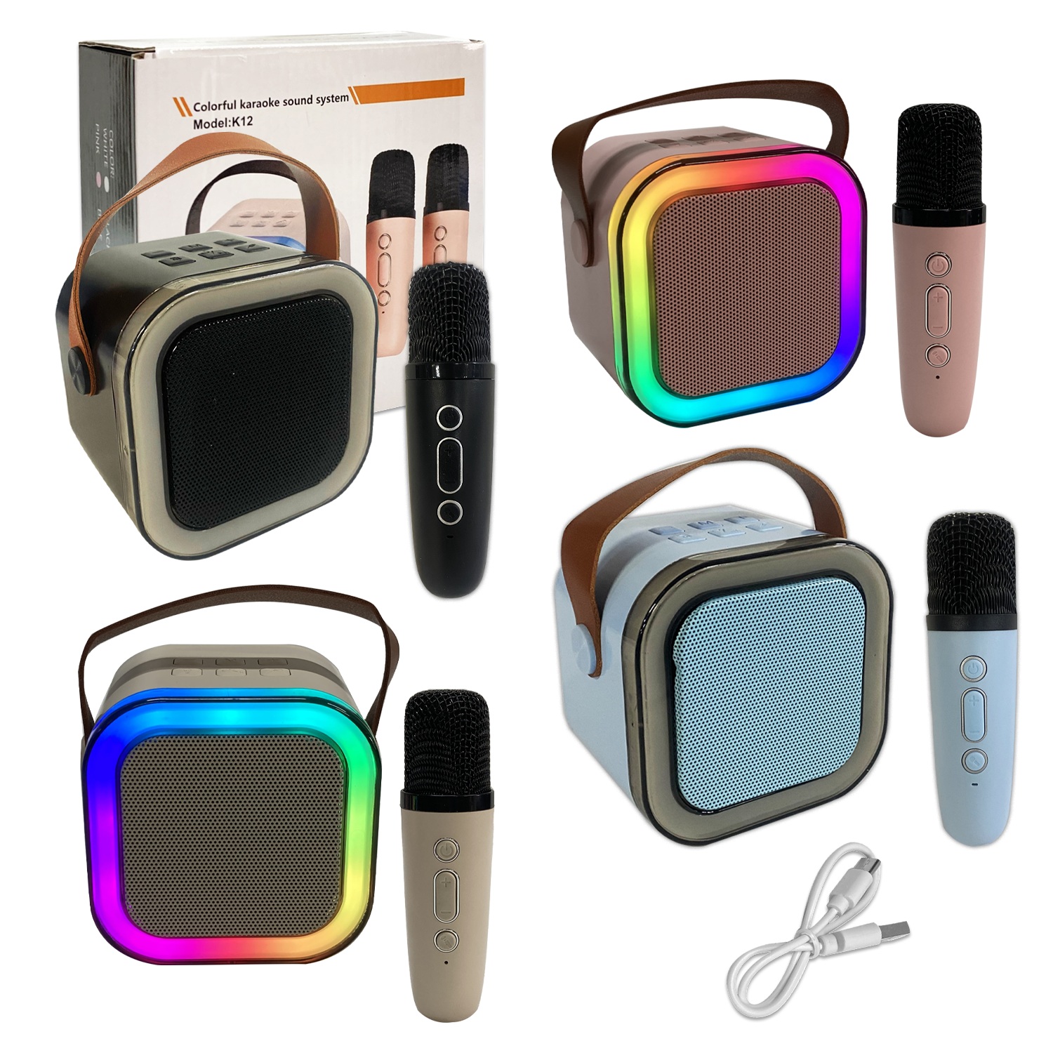 PARLANTE CON MICROFONO EN CAJA