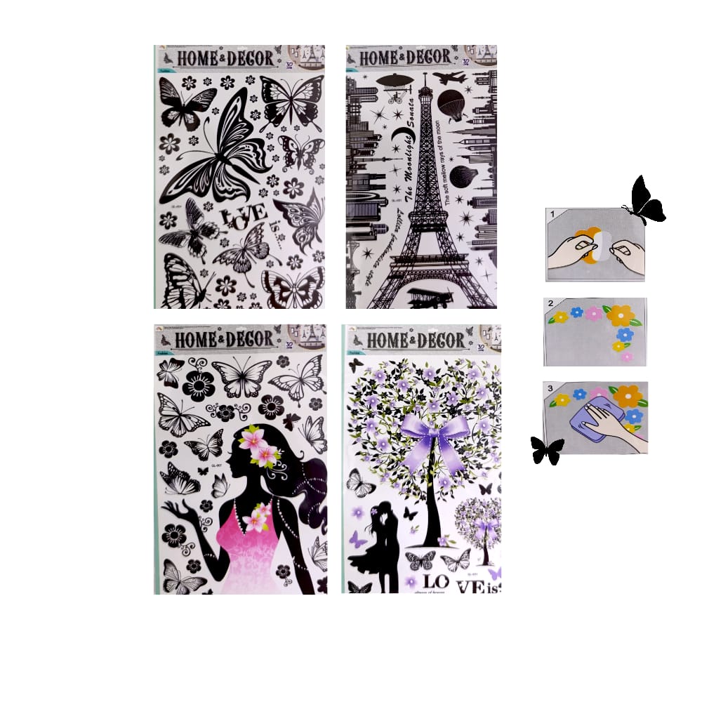 STICKER ADESIVO PARED FIGURAS BYN 12465-1