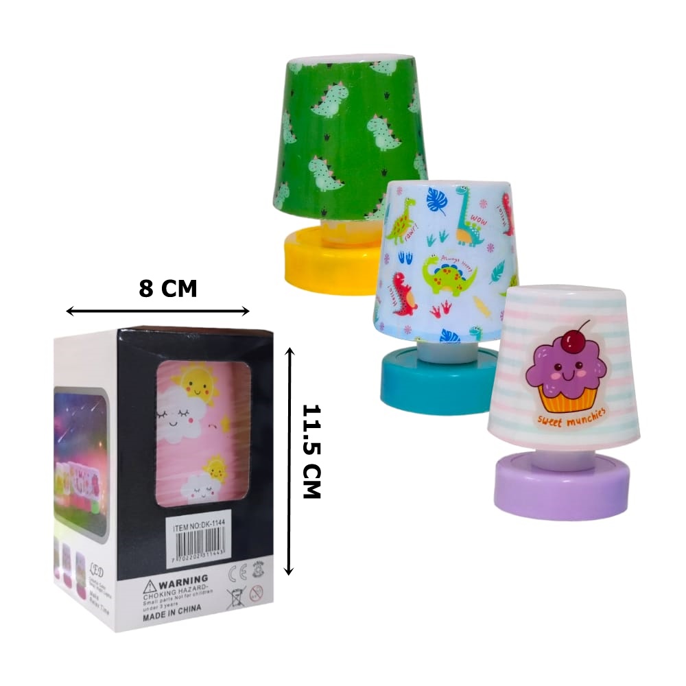 LAMPARA LED ESTAMPADA SURTIDA COLORS DK-1144