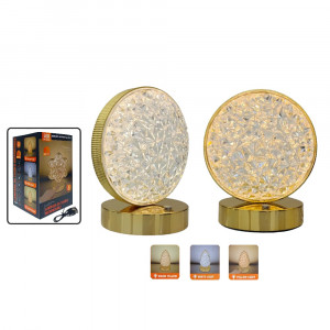 LAMPARA DE MESA CON LUZ REDONDA DK-1983