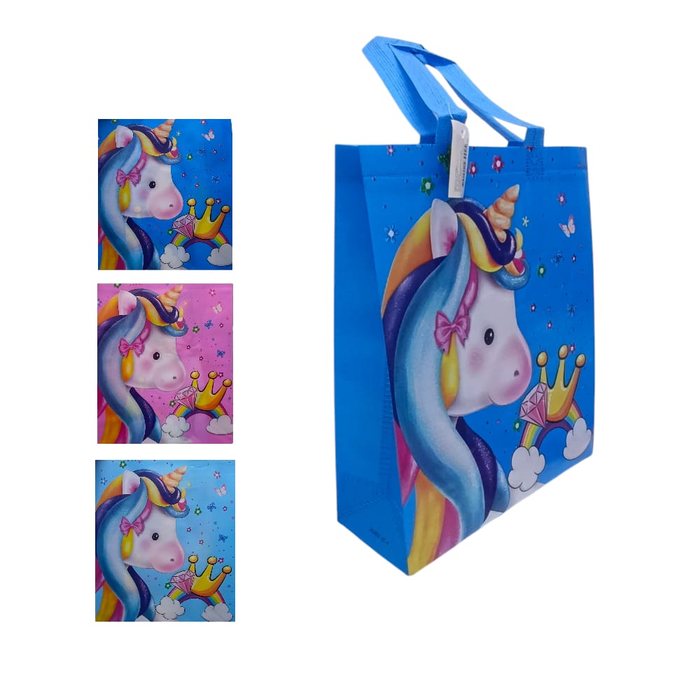 BOLSA DE REGALO ESTAMPADA UNICORNIO DK-2399-2 (PQTX12)
