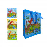 BOLSA DE REGALO ESTAMPADA DINOSAURIO DK-2399-4 (PQTX12)