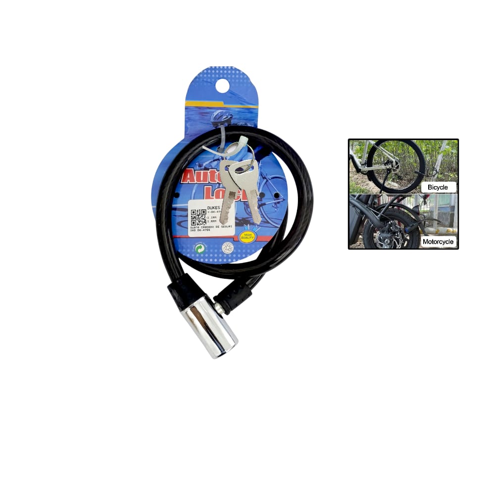 GUAYA CANDADO DE SEGURIDAD METALICO  MD DK-4765