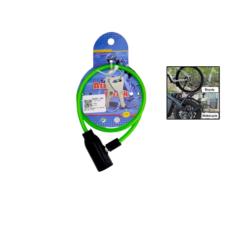 GUAYA CANDADO DE SEGURIDAD PQ DK-4770