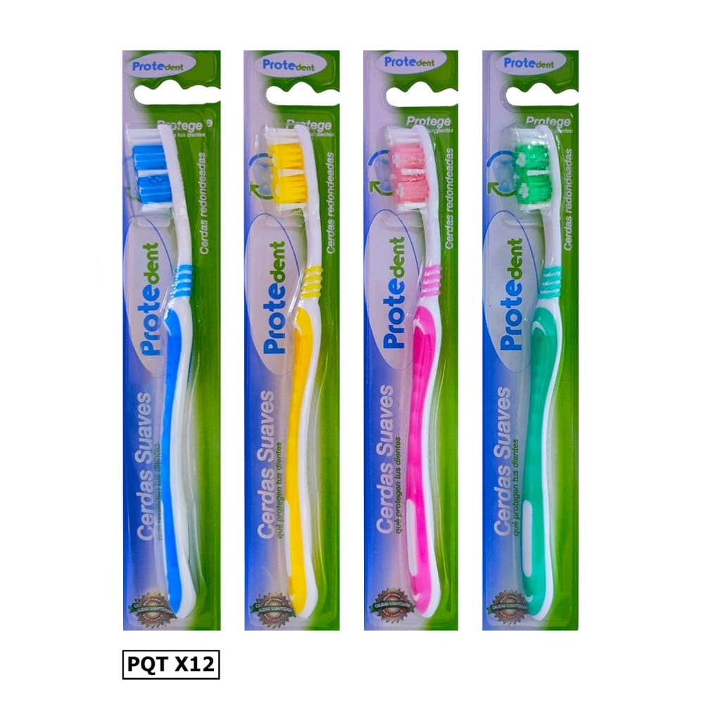 CEPILLO DE DIENTES ADULTO COLORES PTD157 (PQTX12)