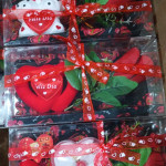 ROSAS CON OSO/CORAZON FELIZ DIA EN ACETATO: